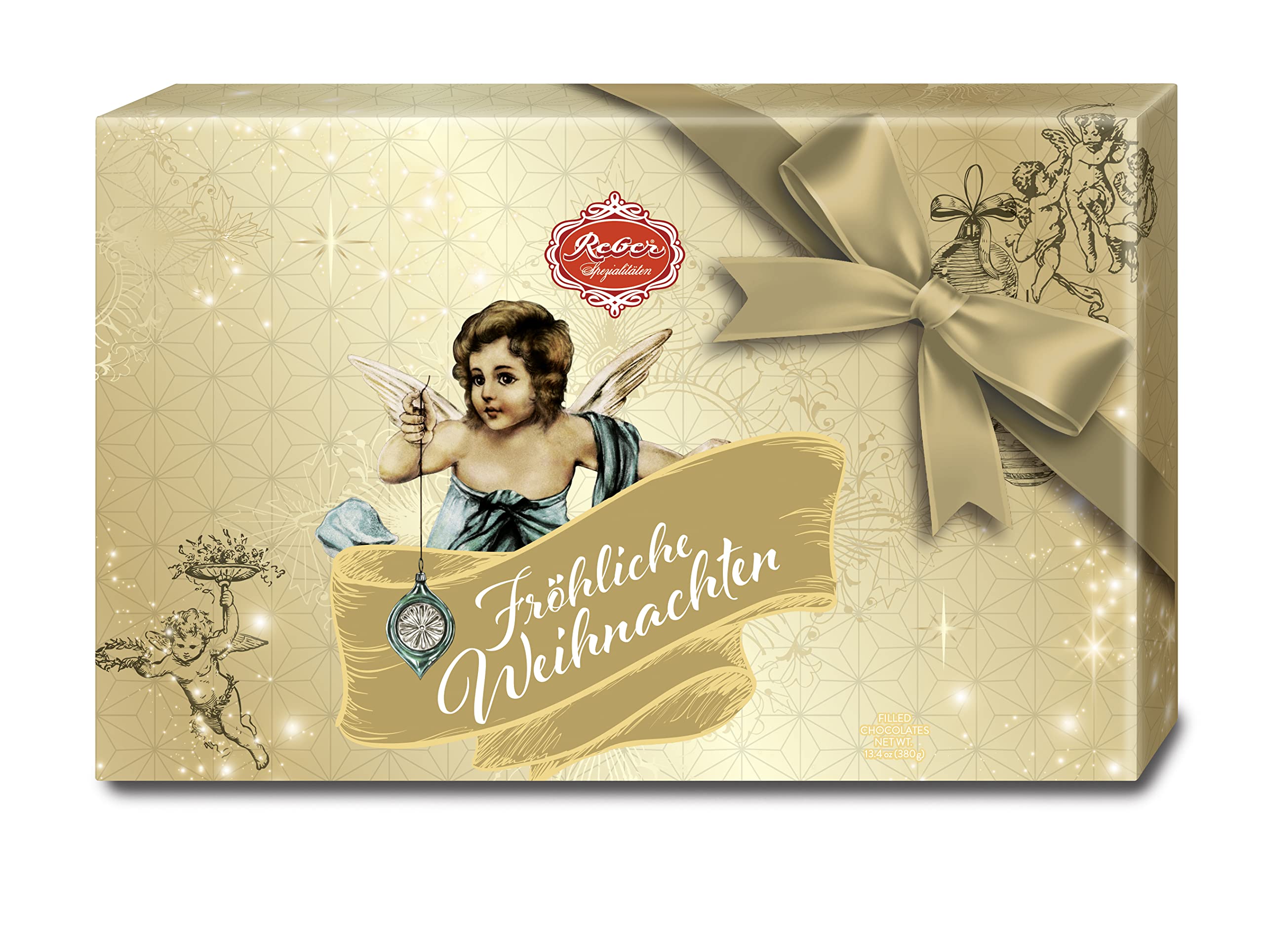 Reber Spezialitäten-Kassette Pralinen 11er 380g Weihnachten