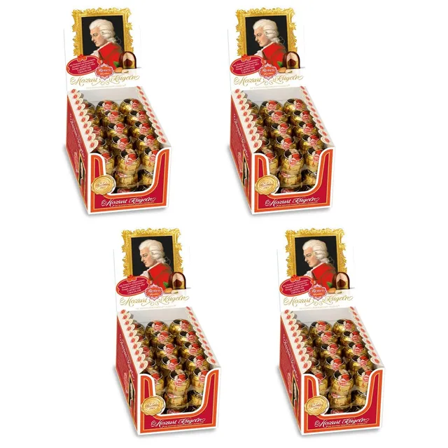 Reber Mozart-Kugeln Pralinen 100 Stück Zartbitter Marzipan