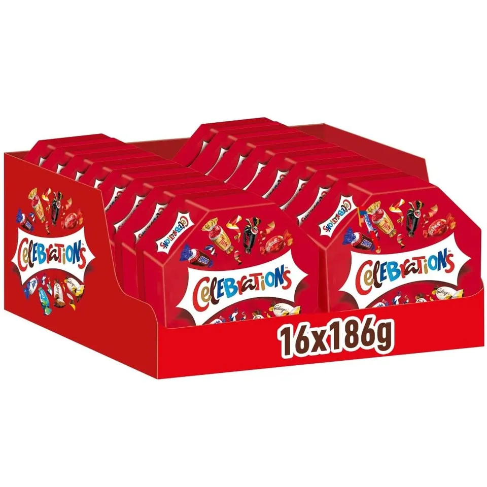 Celebrations Chocolate Gift Box Mini-Riegel Mix 16x186g Markenmix