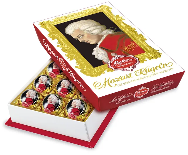 Reber Mozart-Kugeln Barock Zartbitter 15 Stück 300 g