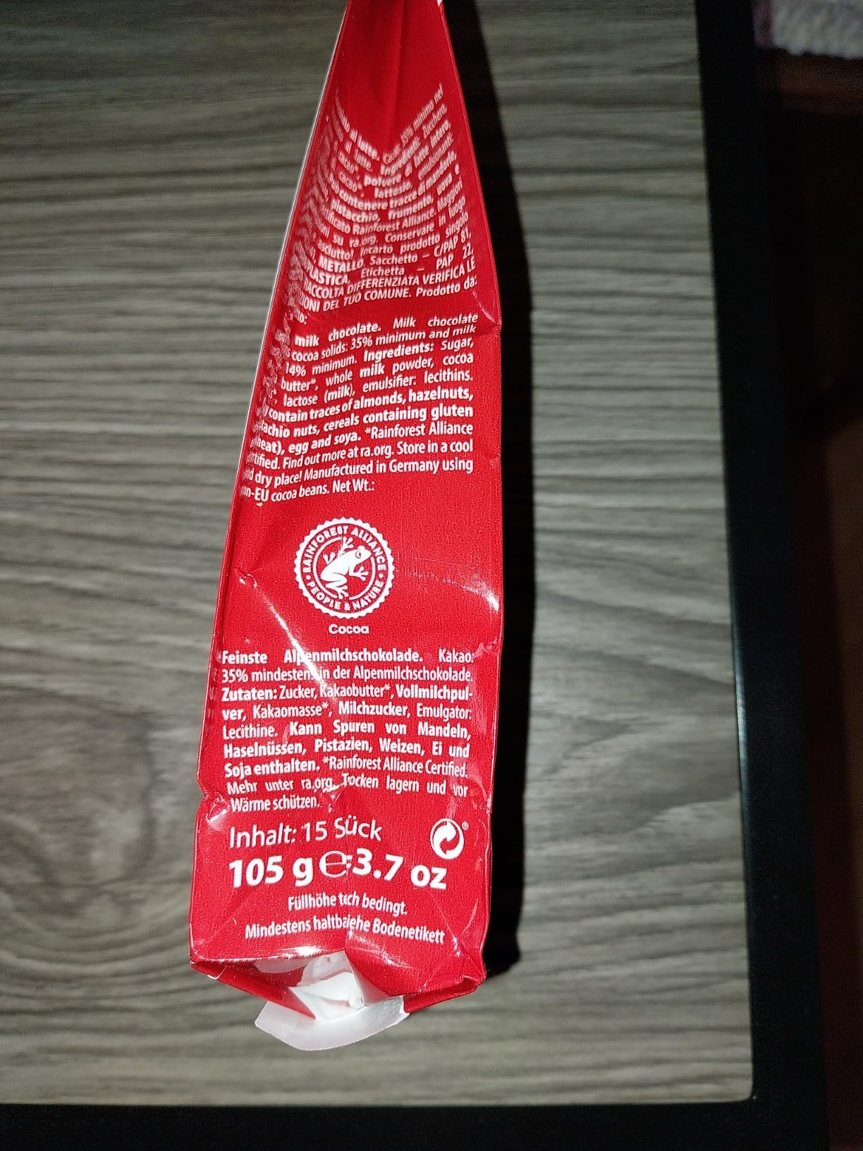 Reber Glückskäfer Schoko-Figuren 15 Stück 105g