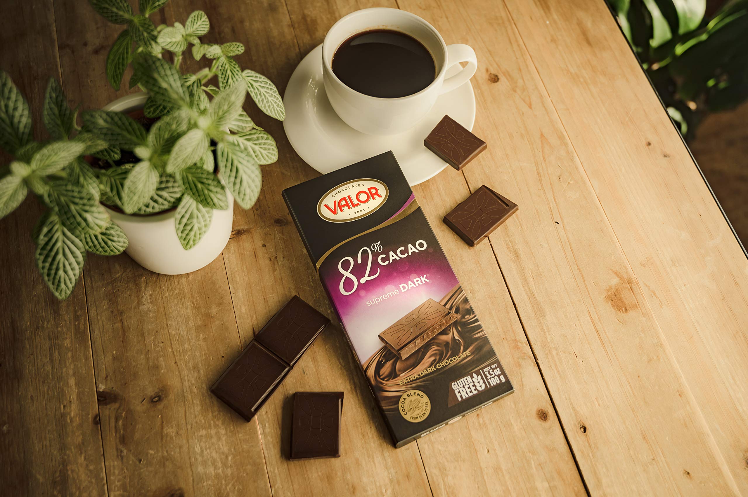 Valor Tradicionales Dunkle Schokolade 82% Kakao 100g Vegan