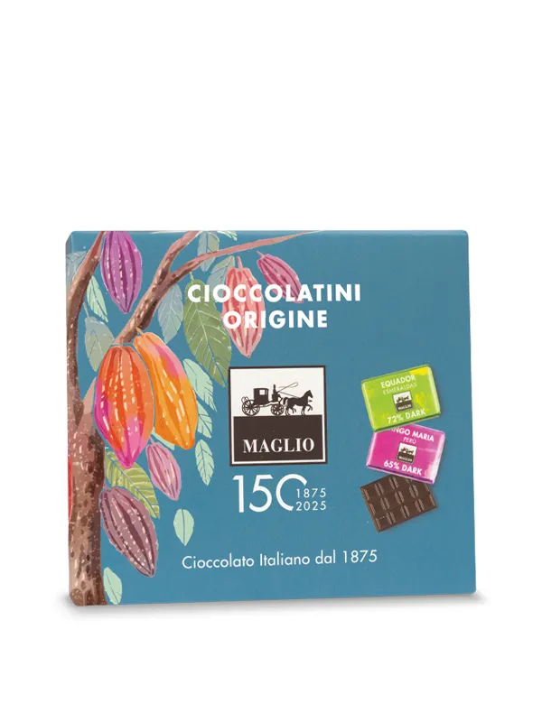 Maglio Origine Pralinenmischung Schachtel 6 Kakao-Herkünfte Tasting