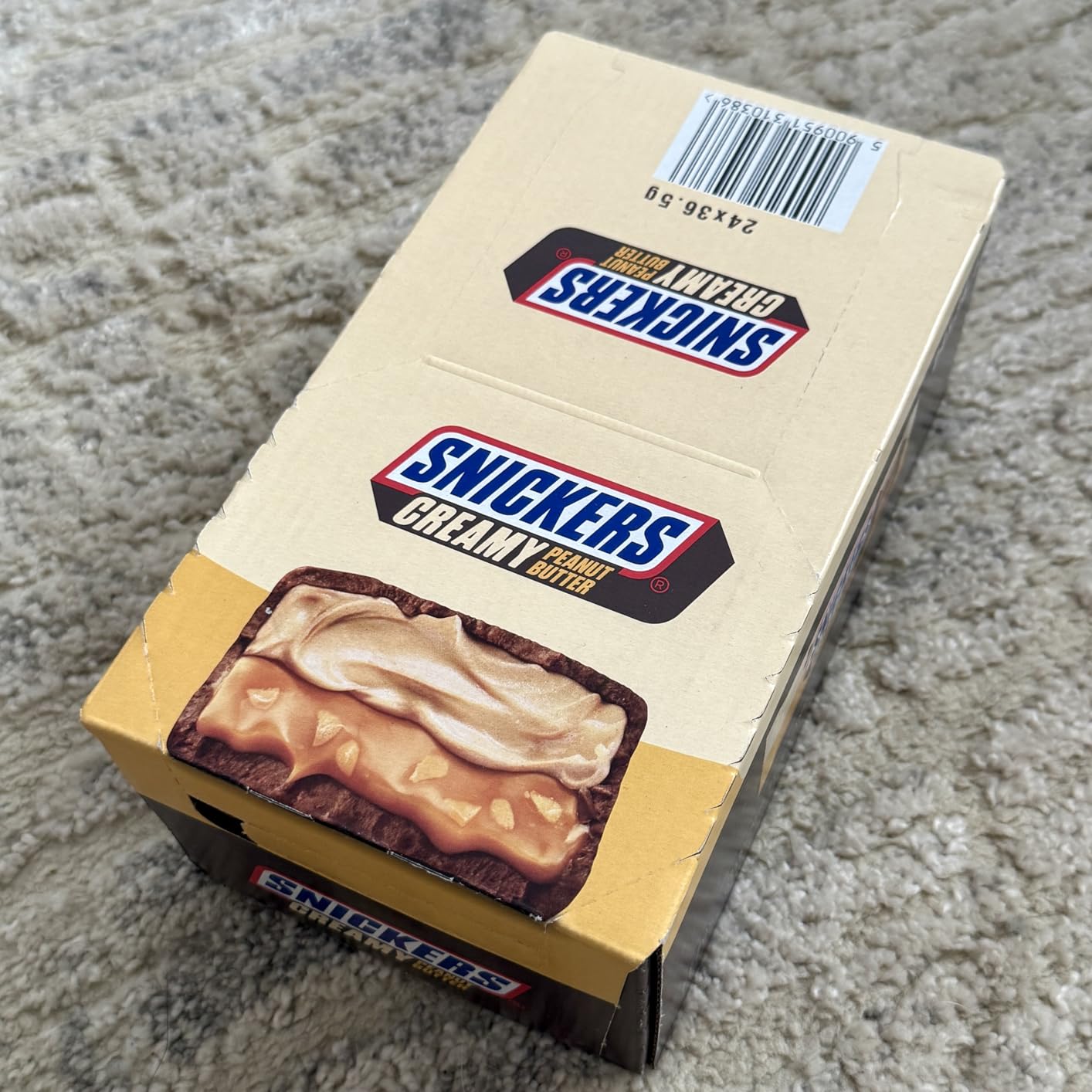 Snickers Creamy Peanutbutter Doppelriegel 24x36,5 g