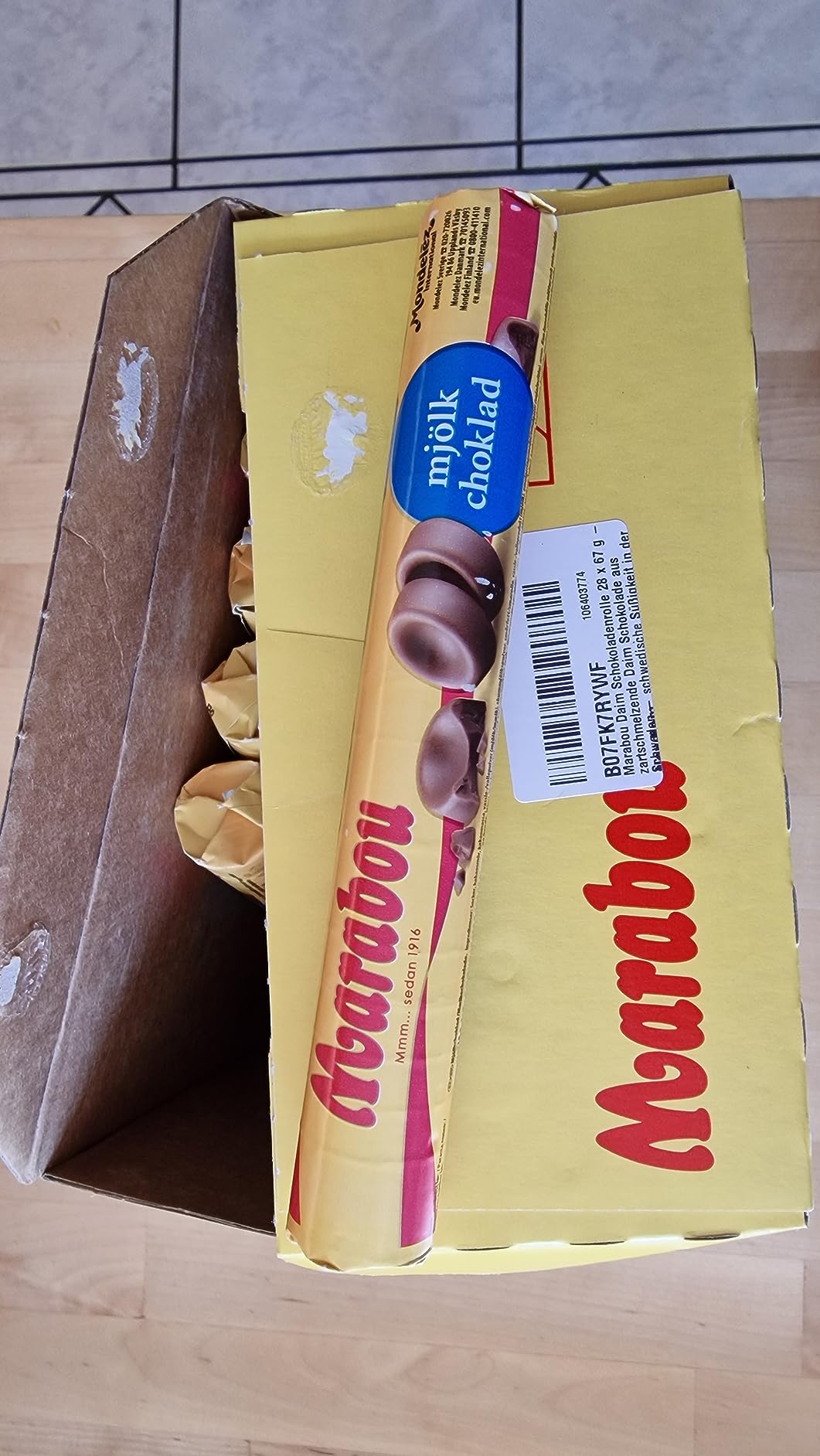 Marabou Daim Schokoladenrolle Vollmilch 28er 67 g