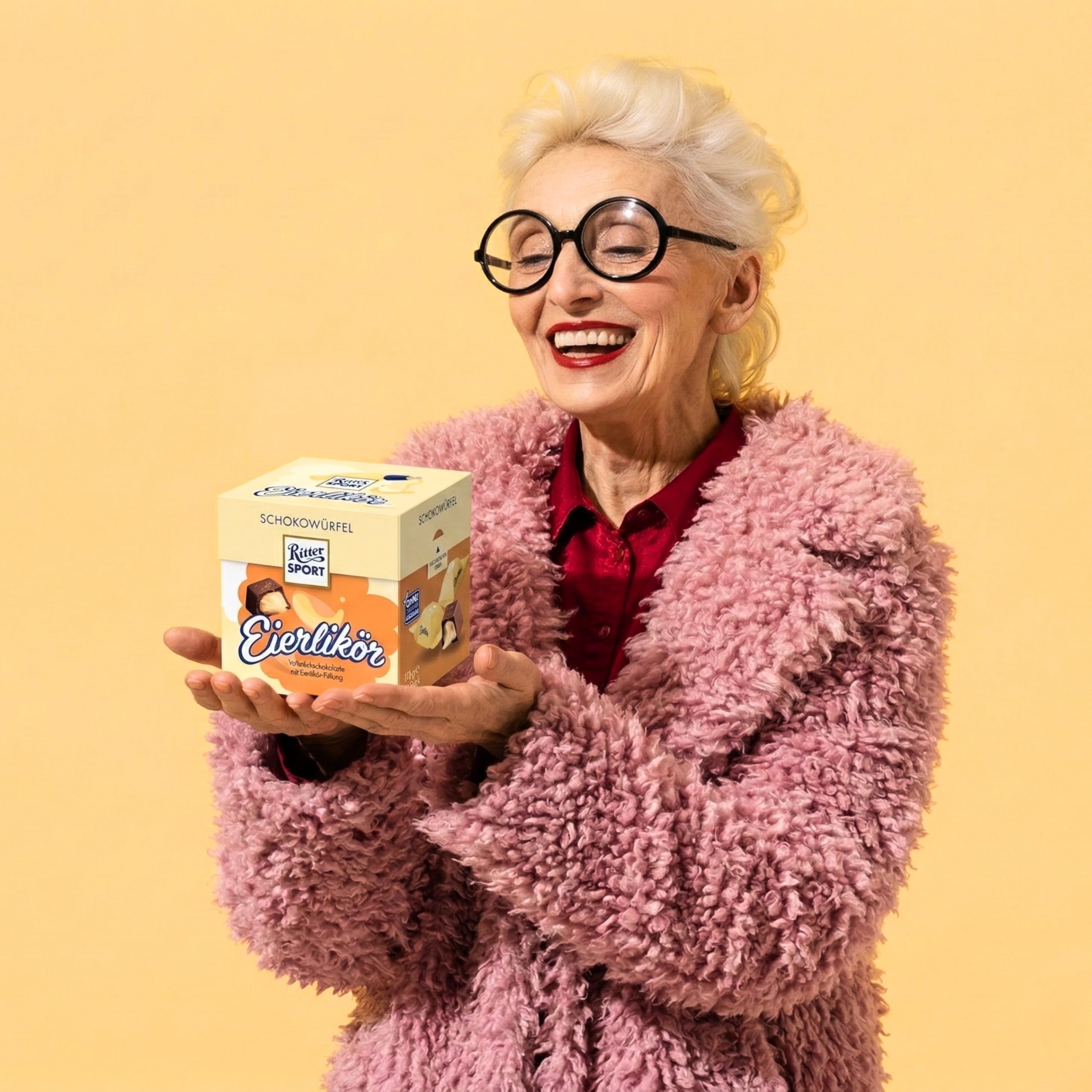 Ritter Sport Winter Eierlikör Schokowürfel 176g Box