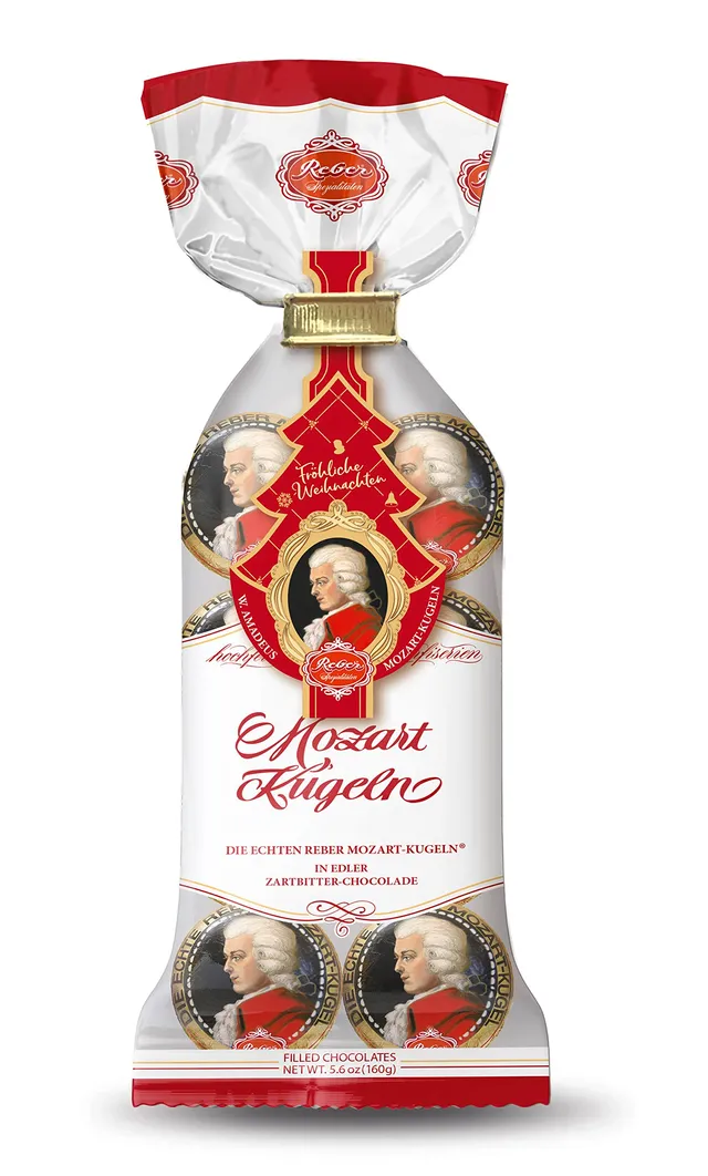 Reber Echte Mozart-Kugeln Weihnachten Tüte 3x160g Pralinen