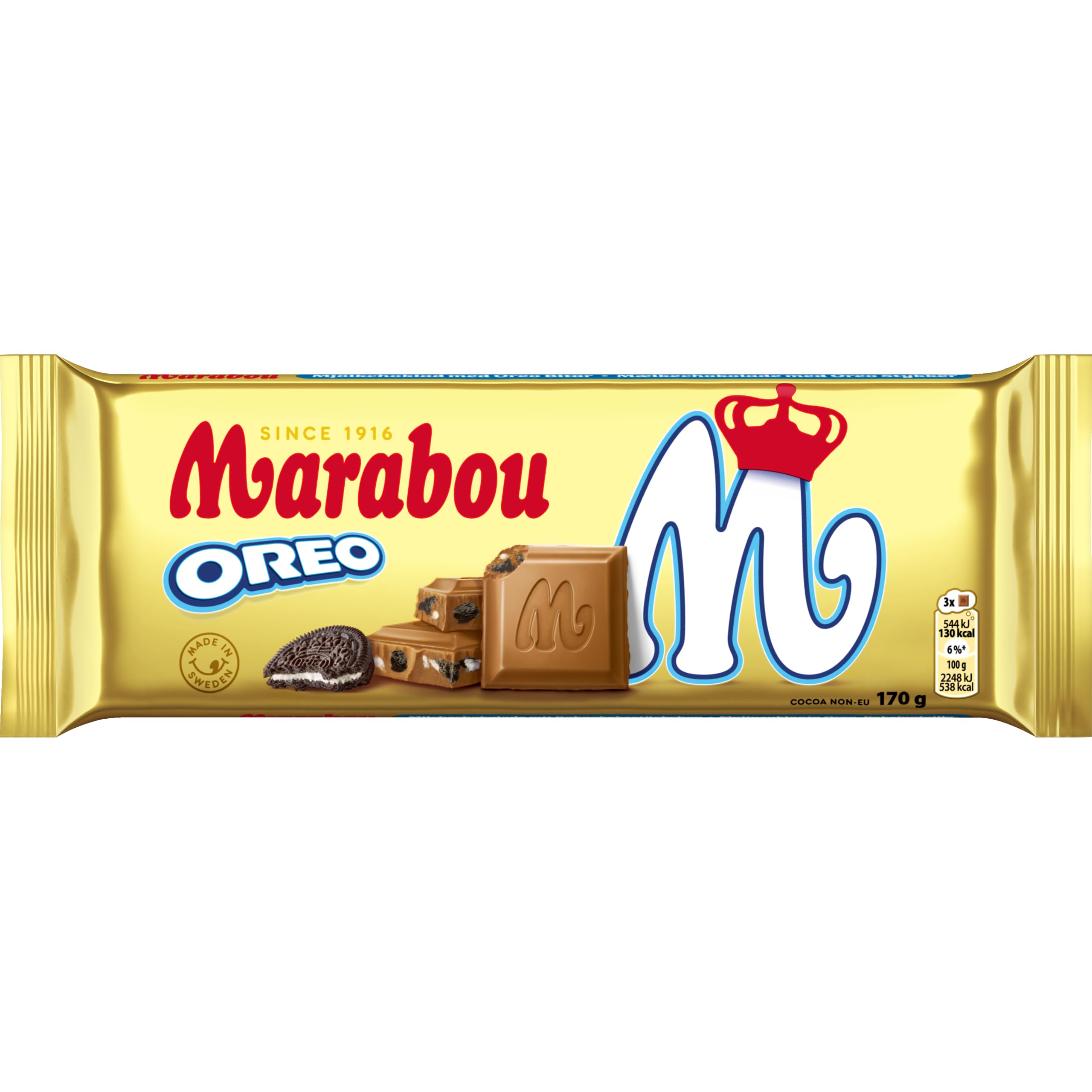 Marabou Chokladkakor Biscoff Milchschokolade 15x160 g Vorrat