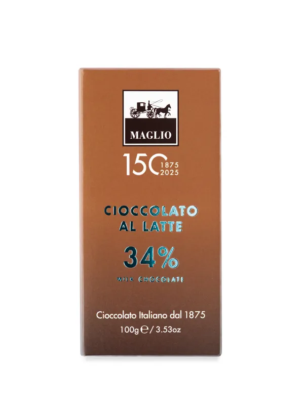 Maglio Tavolette Blend Milk 34% Vollmilchschokolade Vanille