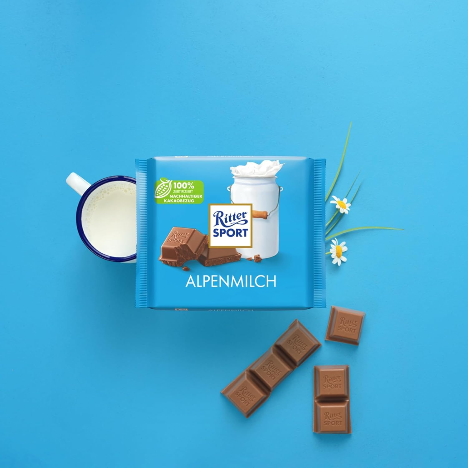 Ritter Sport Großtafel Alpenmilch Vollmilchschokolade 11 x 250 g