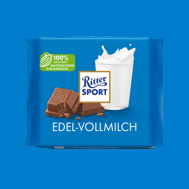 Ritter Sport Bunte Vielfalt Edel-Vollmilch Tafel 12x100g 30% Kakao