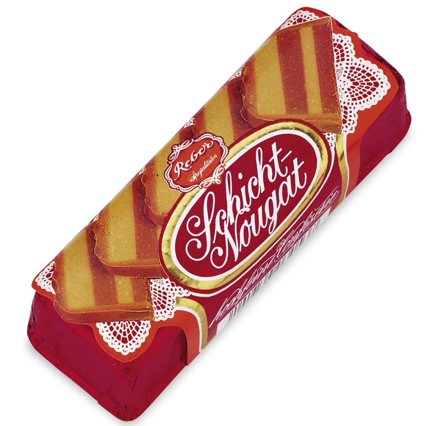 Reber Schicht-Nougat Alpenmilch 30g Haselnuss
