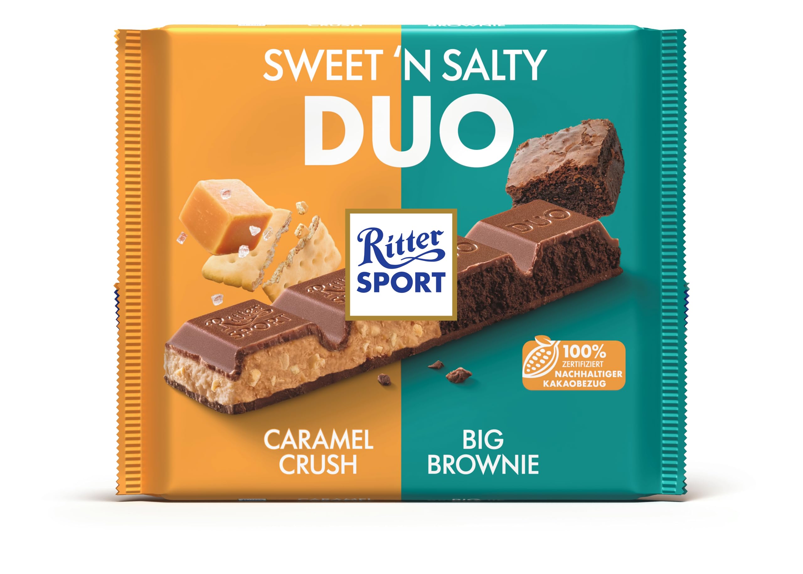 Ritter Sport Großtafel Sweet N Salty Duo 12x218g Karamell