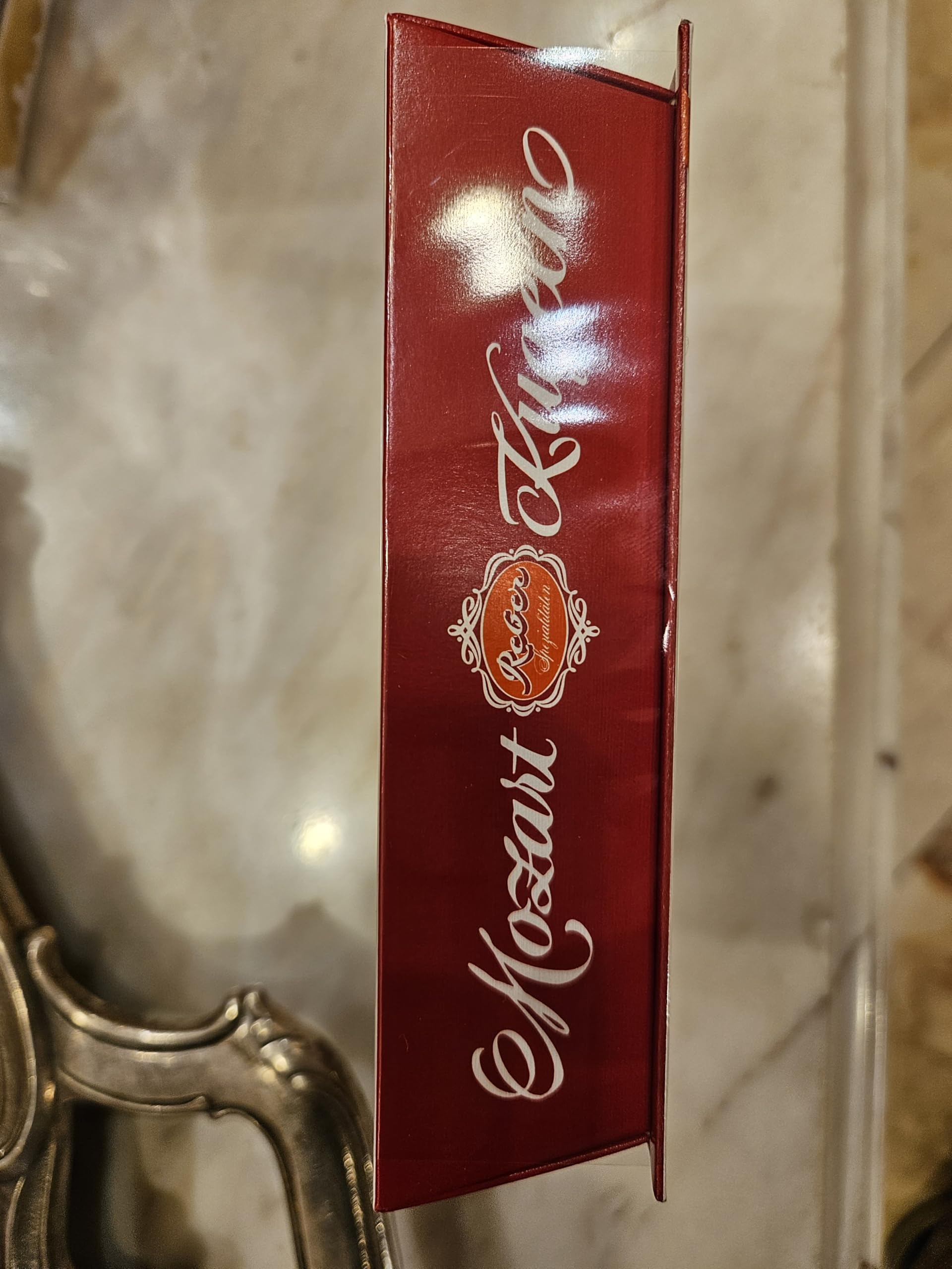 Reber Echte Mozart-Kugeln Barock Pralinen 6er 120g Zartbitter