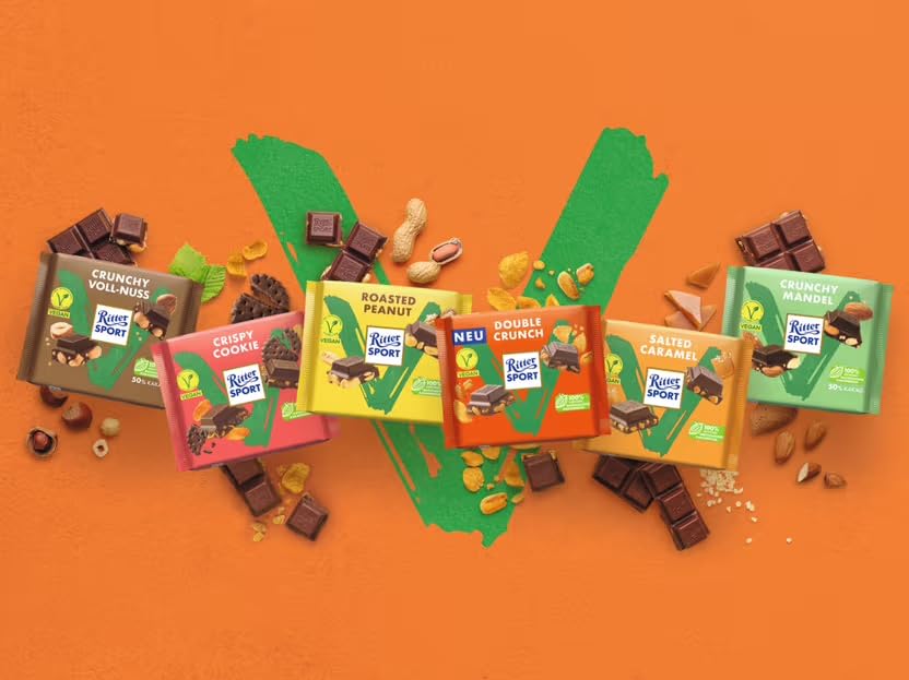 Ritter Sport Vegan Crispy Cookie Schokolade 10x100g vegan