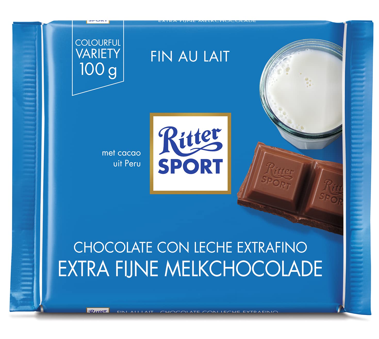 Ritter Sport Knusper-Flakes Vollmilchschokolade 10 x 100g Cornflakes