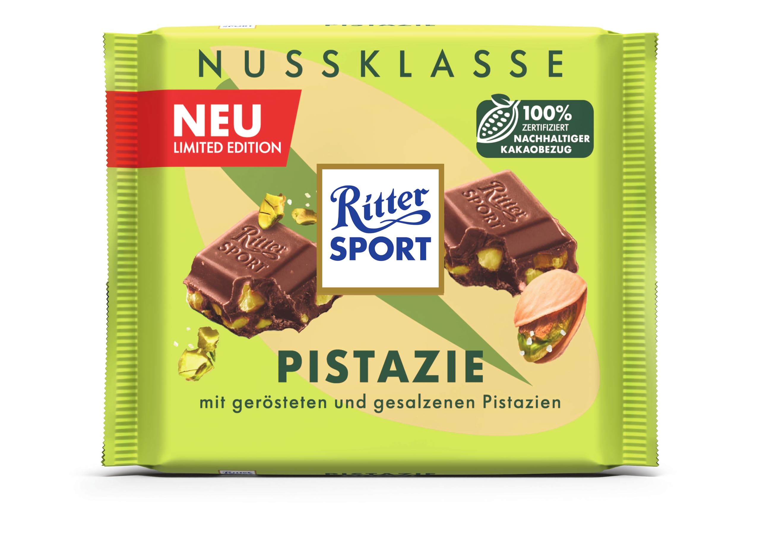 Ritter Sport Nuss-Klasse Pistazie Schokolade 12x100g