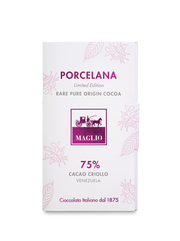 Maglio Porcelana Bitterschokolade Tafel 60g 75% Kakao