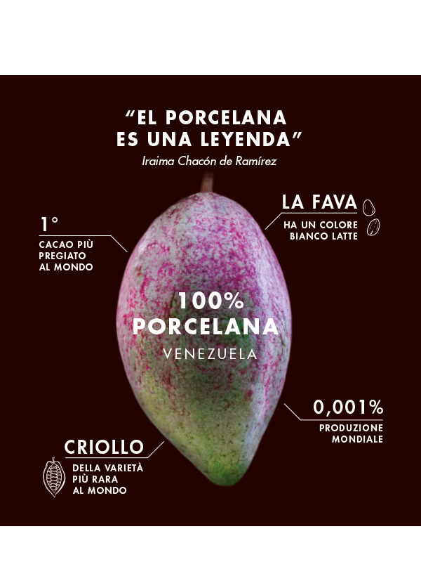 Maglio Tavolette Porcelana 100 Kakaomasse Schokolade 50g