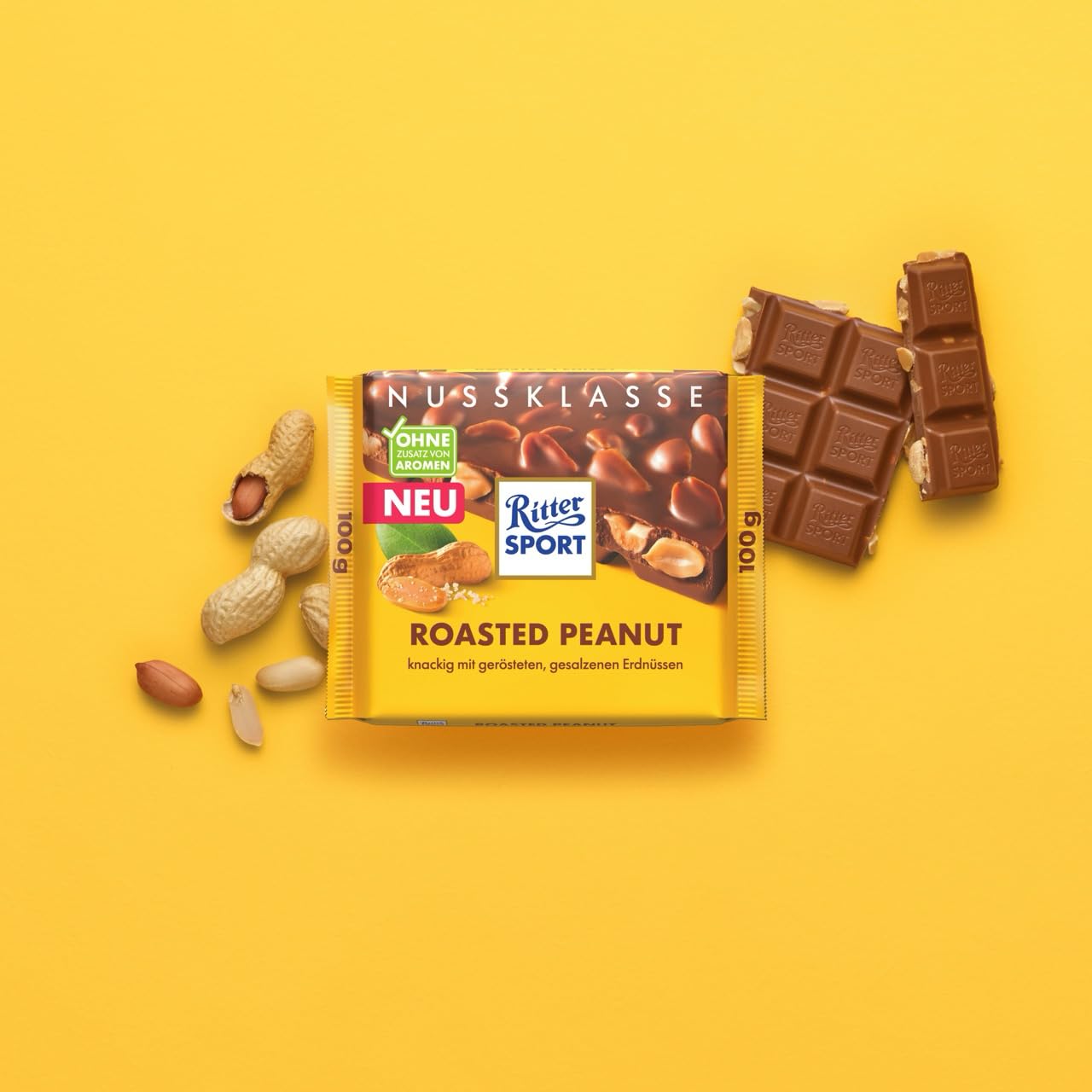 Ritter Sport Nuss-Klasse Roasted Peanut Tafel 11x100g Vollmilch