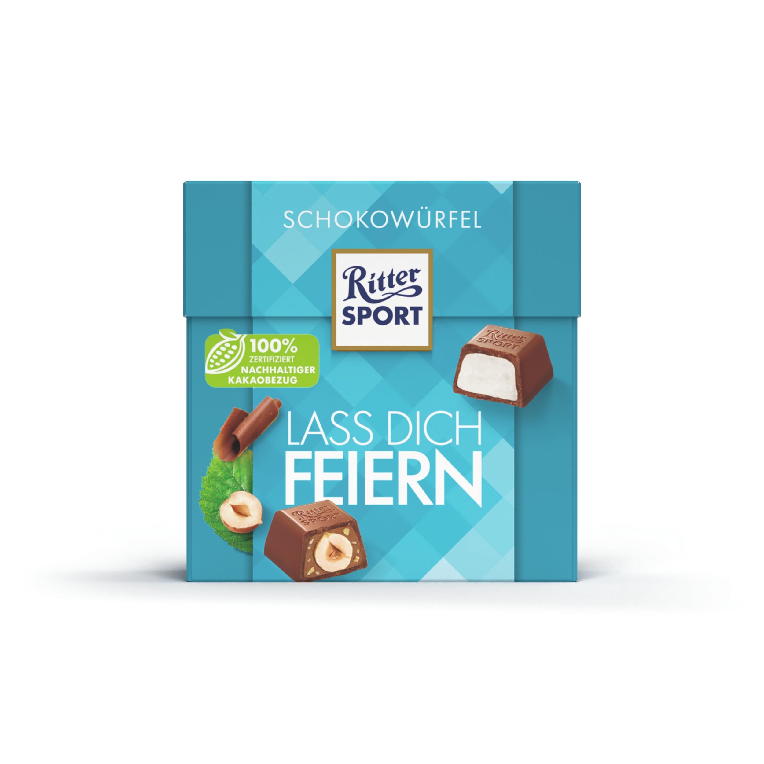 Ritter Sport Bunte Vielfalt Lass dich feiern Schokowürfel 8x176g Mix