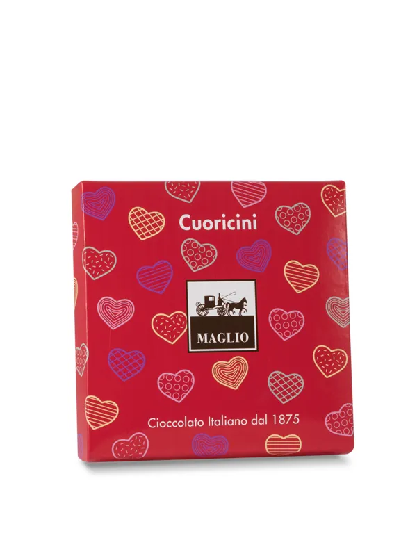 Maglio Cioccolatini Herz Pralinen Geschenkpackung Milch Zartbitter