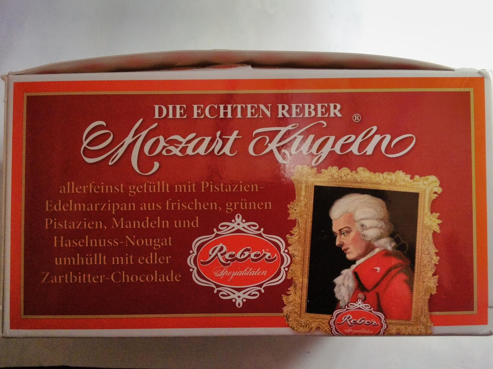 Reber Mozart-Kugeln Pralinen 100 Stück Zartbitter Marzipan