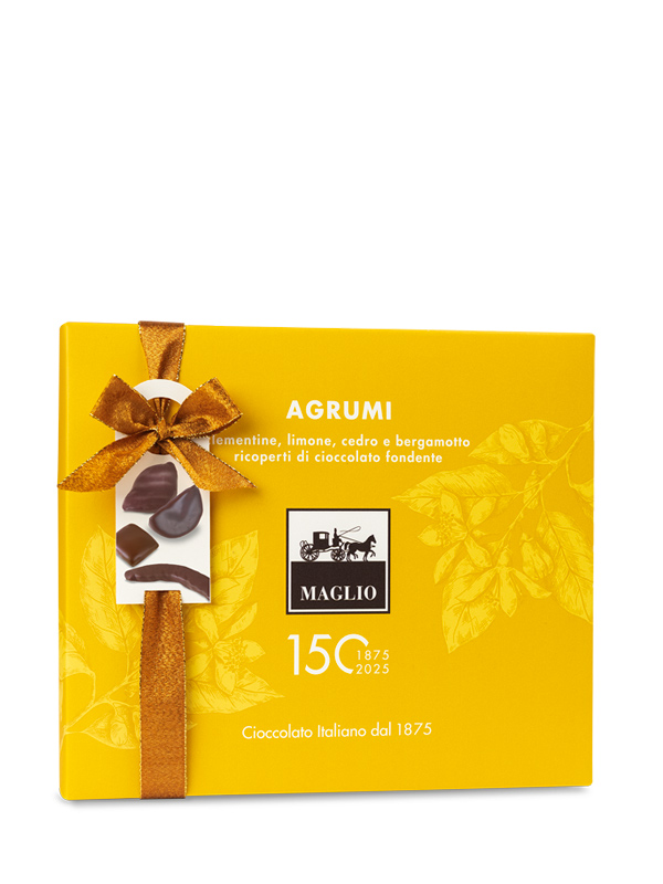 Maglio Agrumi Geschenkbox Zitrusfrüchte Zartbitter 62%