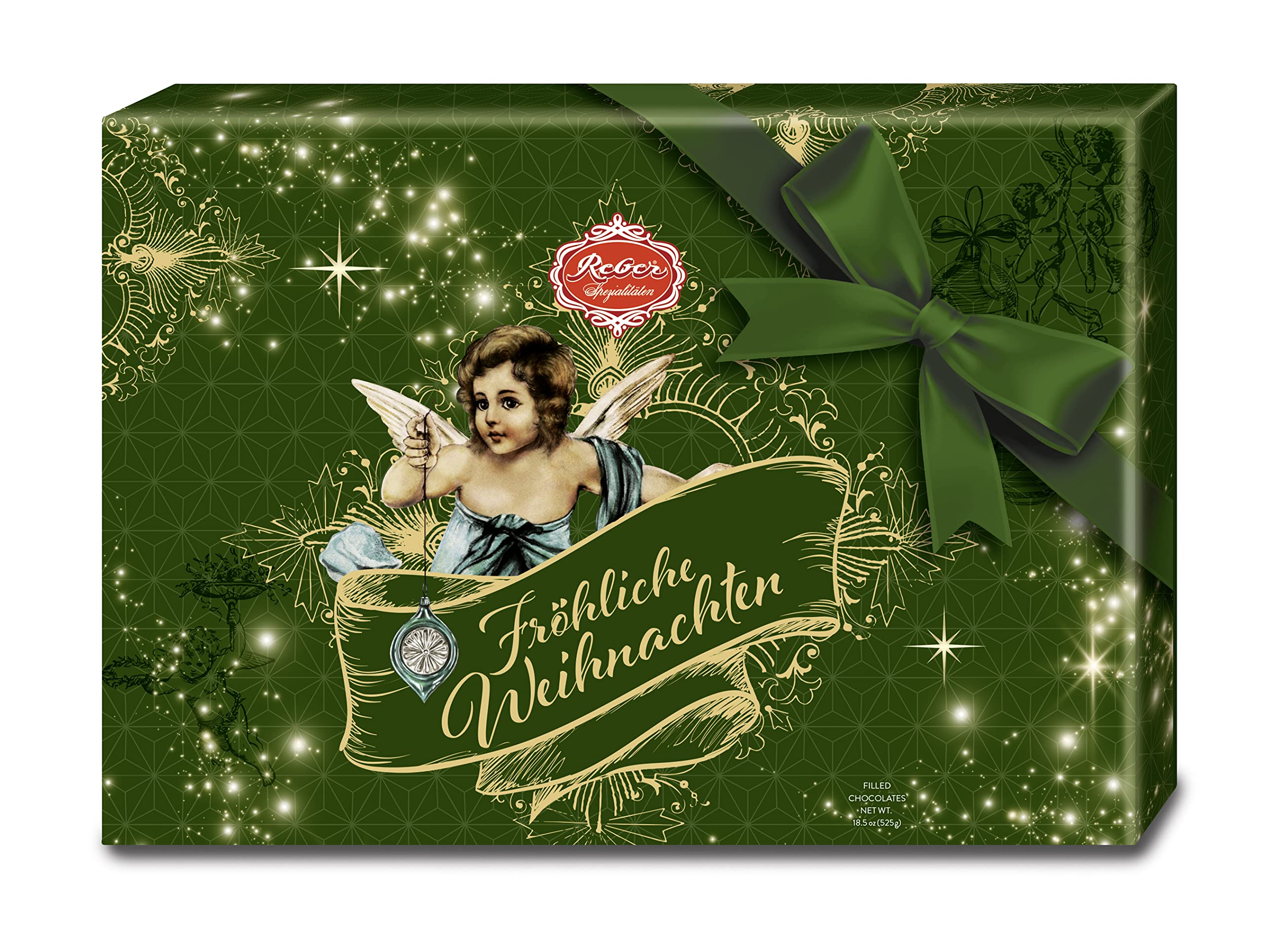 Reber Quadrat-Kassette Pralinen 11er 340 g Geschenkpackung