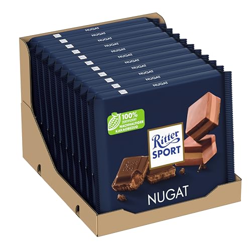 Ritter Sport Großtafel Nugat Schokolade 11x250g Vollmilch