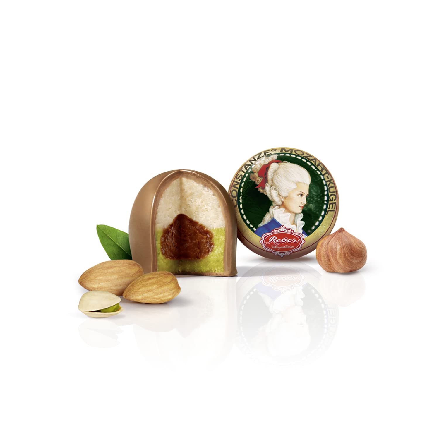 Reber Gemischte Kugeln Mozartkugeln Pralinen 2 x 10 Stück