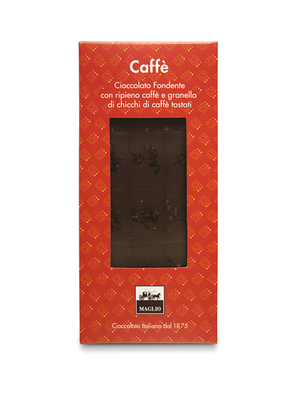 Maglio Tavoletta Fondente Kaffee Schokoladentafel mit Füllung