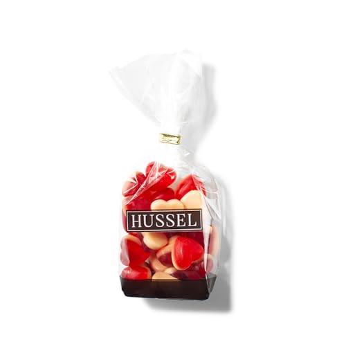 HUSSEL Süßes Himbeerherzen Vanilleschaum Fruchtgummi 200 g
