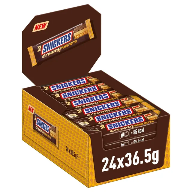 Snickers Creamy Peanutbutter Doppelriegel 24x36,5 g