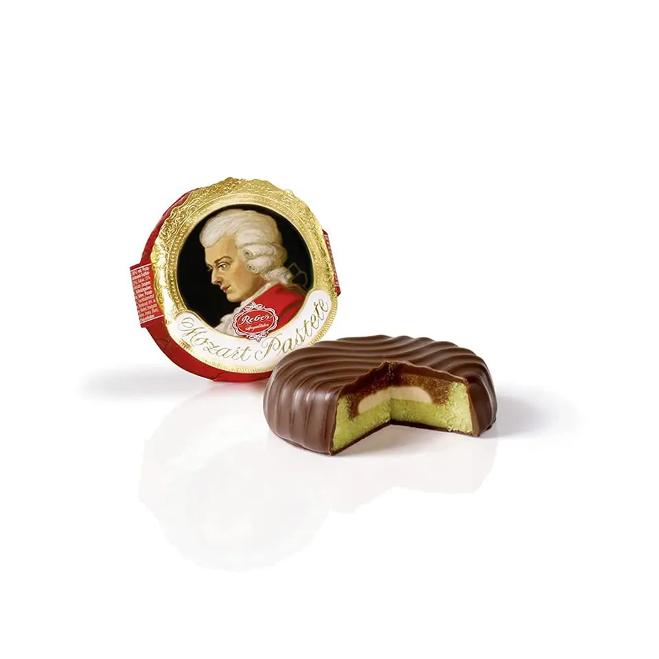 Reber Mozart-Gebäck Pralinen 37g Honig-Trüffel Nougat Marzipan
