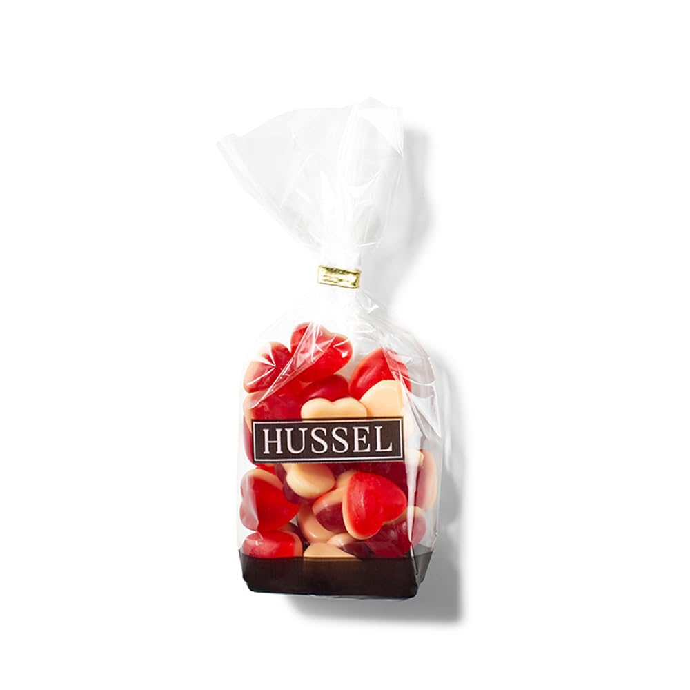 HUSSEL Süßes Himbeerherzen Vanilleschaum Fruchtgummi 200 g