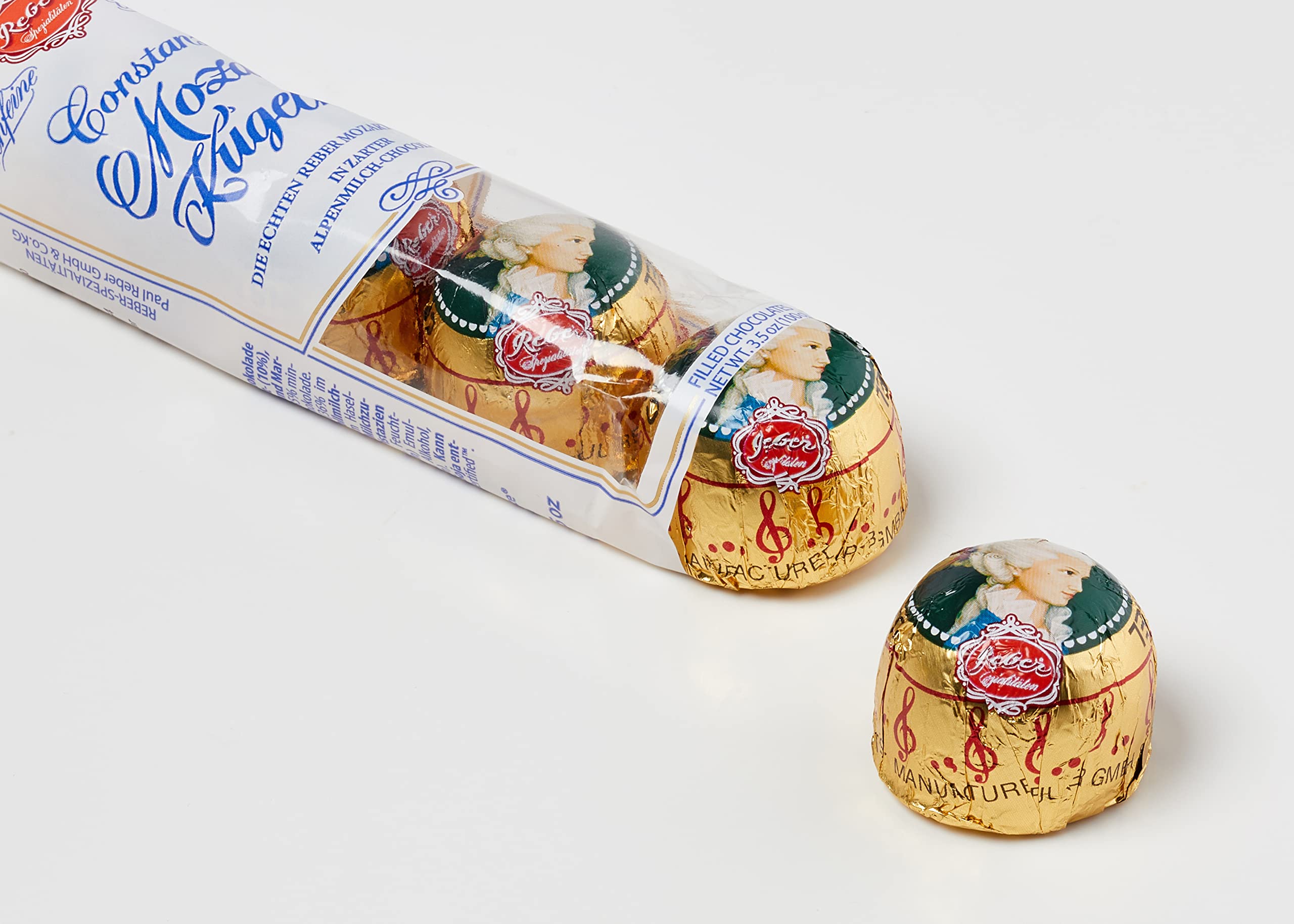 Reber Constanze Mozart-Kugeln Pralinen Alpenmilch 5er 100 g