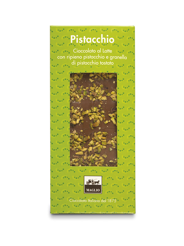Maglio Latte Pistacchio Tafelschokolade Vollmilch Pistazie