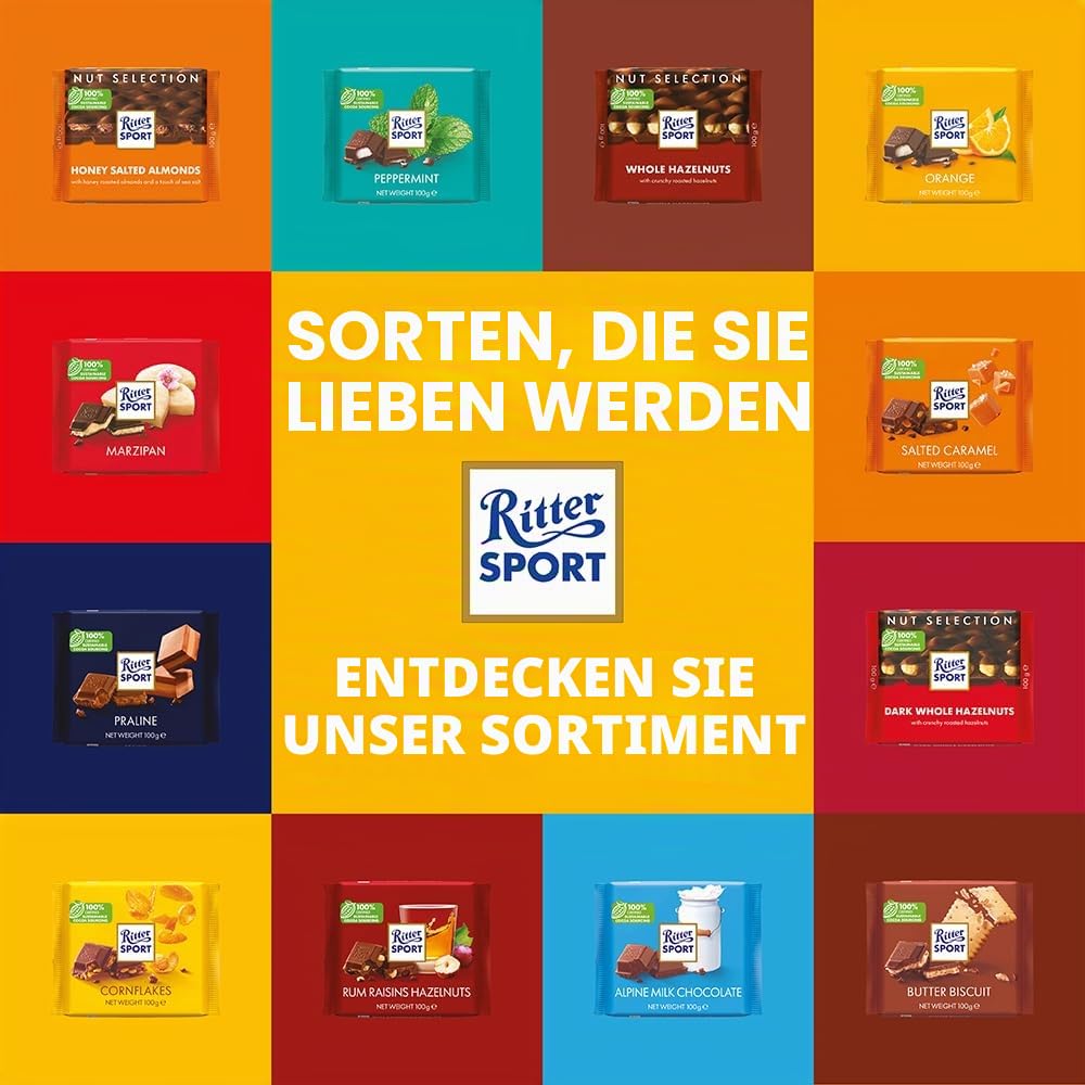 Ritter Sport Nuss-Klasse Honig-Salz-Mandel 11x100g Vollmilch