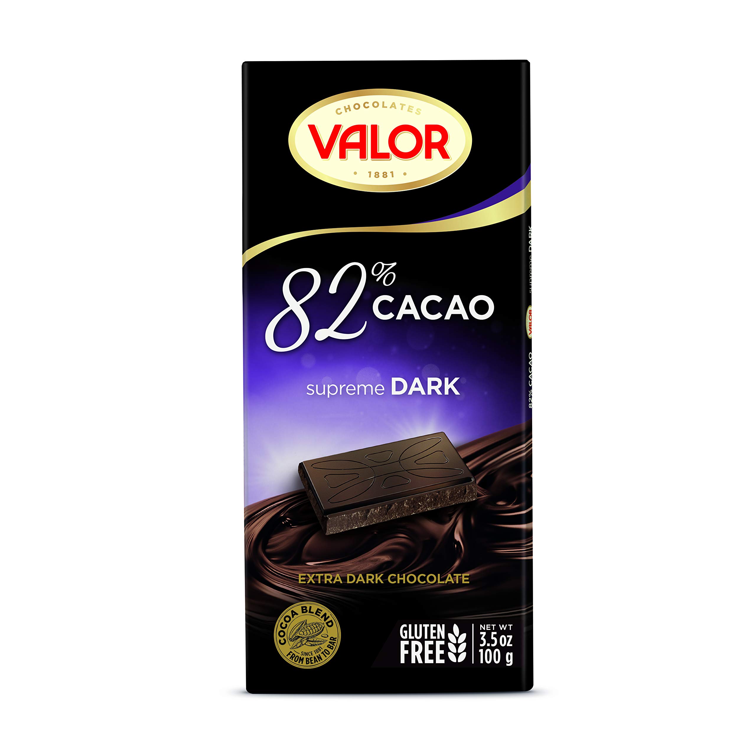 Valor Tradicionales Dunkle Schokolade 82% Kakao 100g Vegan