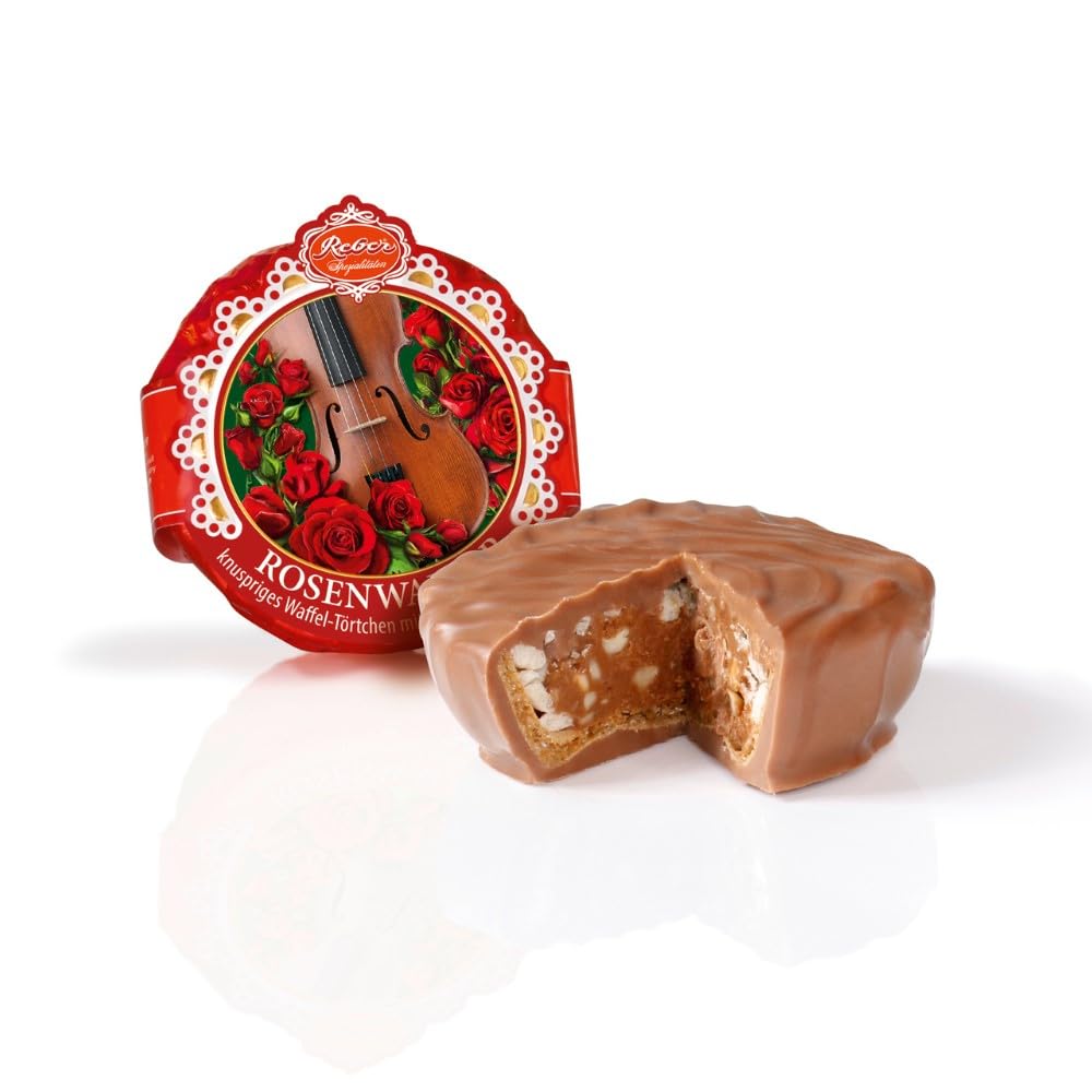 Reber Pasteten Rosenwalzer-Törtchen 48g Nougat Waffel