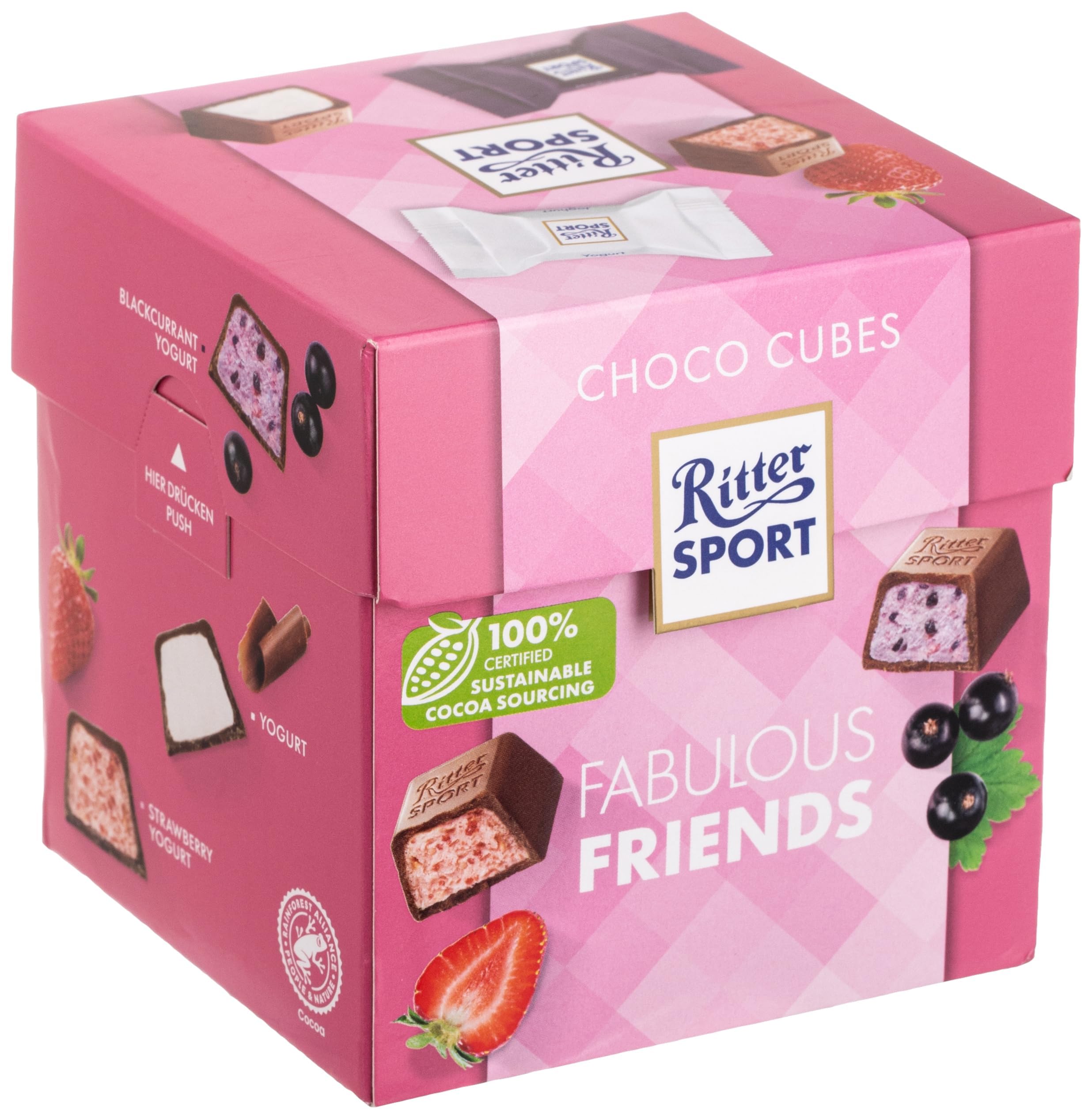 Ritter Sport Bunte Vielfalt Joghurtschatz Würfel 8x176g