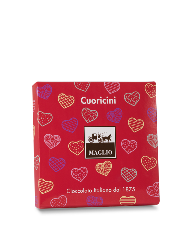 Maglio Cioccolatini Herz Pralinen Geschenkpackung Milch Zartbitter