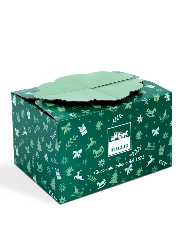 Maglio Cioccolatini Ballotin Christmas Pralinen 1 kg Geschenkpackung