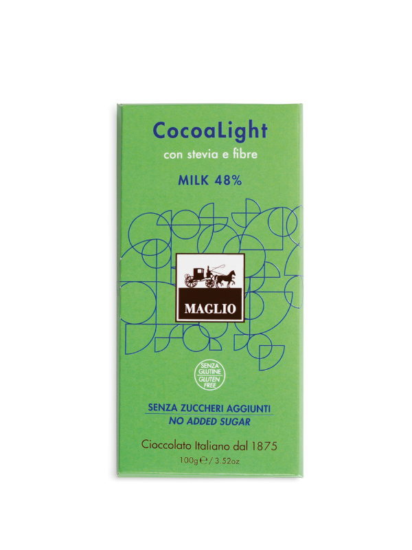 Maglio Cocoalight Latte Stevia Vollmilch Schokolade 48% Kakao