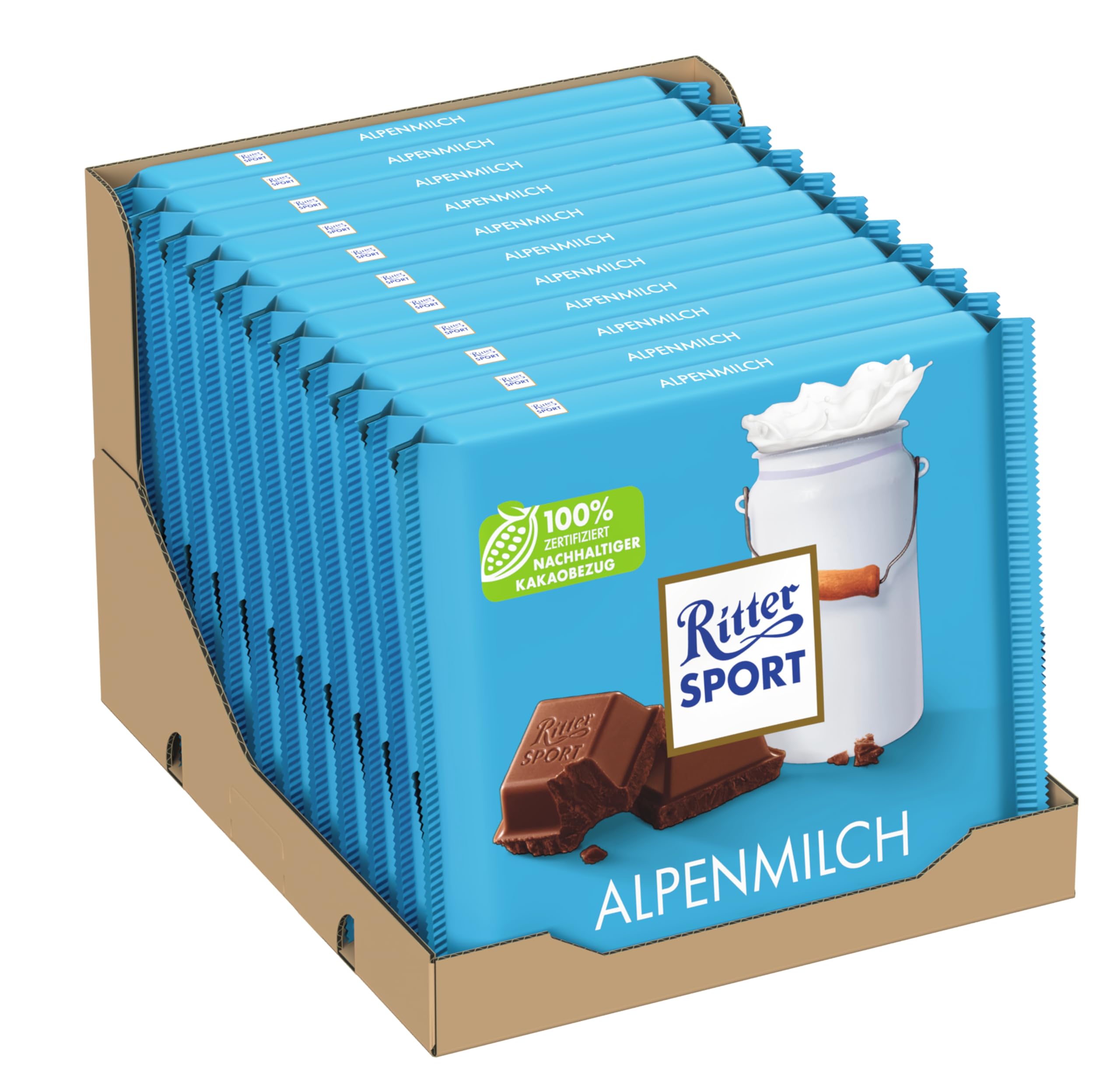 Ritter Sport Großtafel Alpenmilch Vollmilchschokolade 11 x 250 g