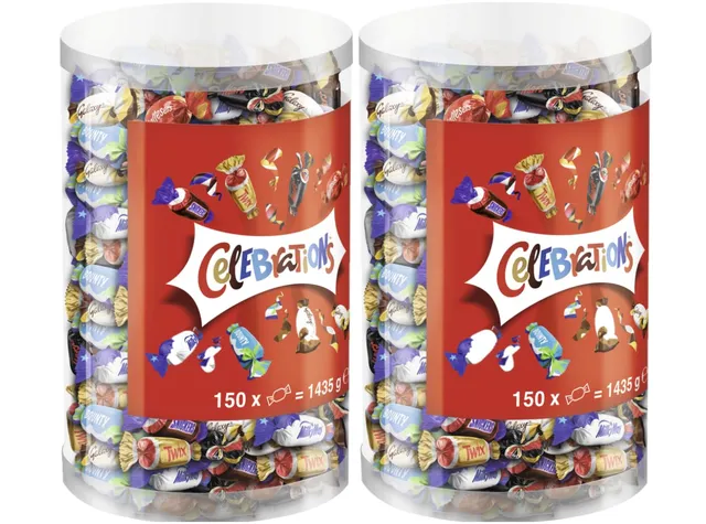 Celebrations Chocolate Bulk Box Partymix 2x1,435kg Minis