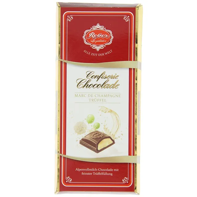 Reber Confiserie-Chocolade Marc de Champagne Schokolade 100g Trüffel