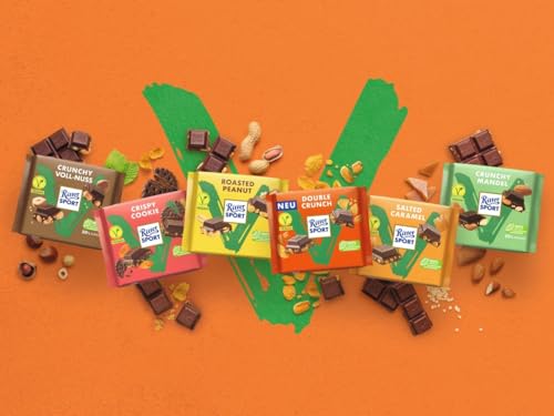 Ritter Sport Vegan Crunchy Voll-Nuss Tafel 10x100g Nuss-Crunch