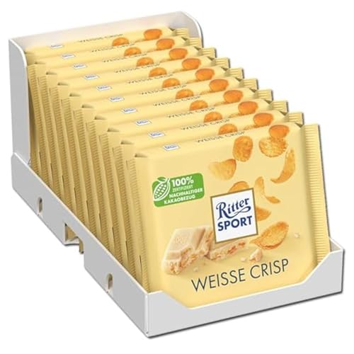 Ritter Sport Weisse Crisp Weiße Schokolade 10 x 100 g